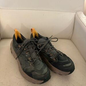 Men's Gray and Orange Hoka Anacapa hiking shoes size 11.5